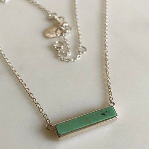 Pura Vida silver and turquoise bar necklace